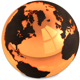 Gold World Icon 256x256 png