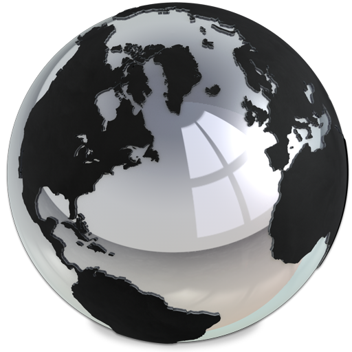 Silver World Icon 512x512 png