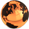 Gold World Icon 96x96 png