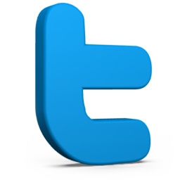 Blue Twitter Icon 256x256 png