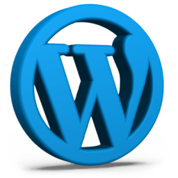 Blue WordPress Icon 256x256 png