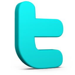 Colored Twitter Icon 256x256 png
