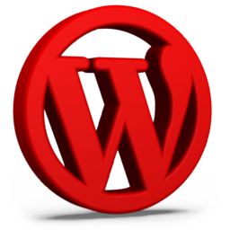 Red WordPress Icon 256x256 png