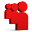 Red Myspace Icon 32x32 png