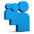 Blue Myspace Icon