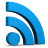 Blue RSS Icon 48x48 png