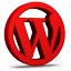 Red WordPress Icon 64x64 png