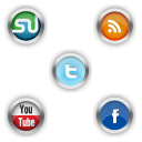 Chrome Social Media Icons