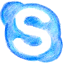 Skype Pencil Icon 128x128 png