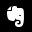 Evernote White Icon 32x32 png