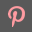 Pinterest Grey Icon 32x32 png