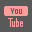 YouTube Grey Icon 32x32 png