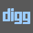 Digg Grey Icon 48x48 png