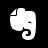 Evernote White Icon 48x48 png