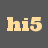 hi5 Grey Icon 48x48 png