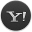 Yahoo Dark Icon 64x64 png