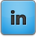 Blue LinkedIn Icon 54x54 png