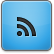 Blue RSS Icon 54x54 png