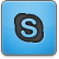 Blue Skype Icon