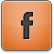 Orange Facebook Icon 54x54 png