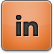 Orange LinkedIn Icon