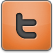 Orange Twitter Icon