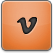 Orange Vimeo Icon
