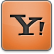 Orange Yahoo Icon 54x54 png
