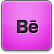 Pink Behance Icon 54x54 png