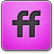 Pink Friendfeed Icon