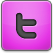 Pink Twitter Icon 54x54 png