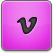 Pink Vimeo Icon