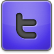 Purple Twitter Icon 54x54 png