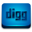 Blue Digg 2 Icon