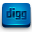 Blue Digg 2 Icon