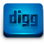 Blue Digg 2 Icon 64x64 png