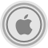 Apple Grey Icon 48x48 png