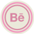 Behance Pink Icon 48x48 png