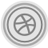 Dribbble Grey Icon