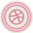 Dribbble Pink Icon