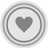 Heart Grey Icon 48x48 png