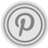 Pinterest Grey Icon
