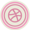 Dribbble Pink Icon