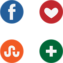 Rounded Social Icons