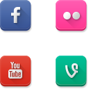 Rounded Square Social Icons