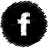 Facebook Round Black Icon 48x48 png