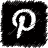 Pinterest Black Icon