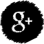 Google Plus Round Black Icon 64x64 png