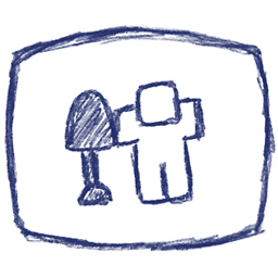 Blue Digg Icon 256x256 png