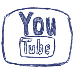 Blue YouTube Icon 256x256 png